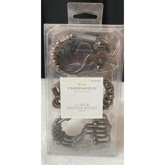 Threshold Other - Threshold‎ Shower Hooks 12-Pack Bronze Beads New in Package